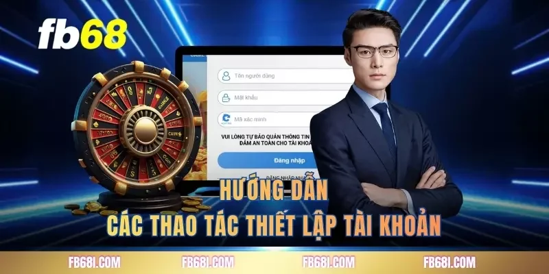 Hướng dẫn các thao tác thiết lập tài khoản