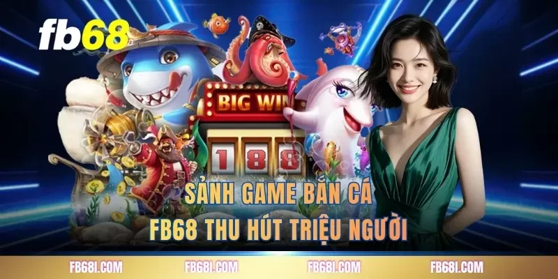 Sảnh game bắn cá FB68 thu hút triệu người