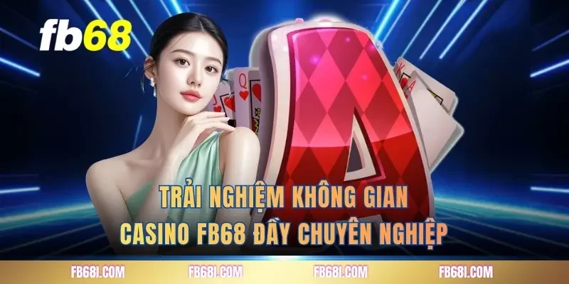 Trải nghiệm không gian casino FB68 đầy chuyên nghiệp